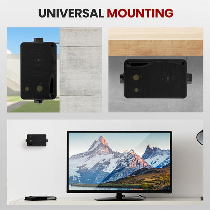 3-Way Indoor Outdoor Speakers 200W 3.5 Wall Mount Home Theater