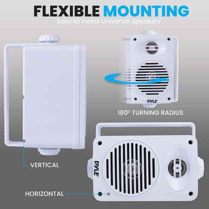 2-Way Indoor/Outdoor Speaker System-PDWR35WT.2