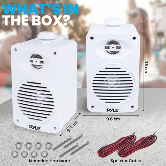 2-Way Indoor/Outdoor Speaker System-PDWR35WT.2