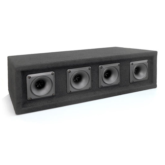 4 Way DJ Speaker System Full Range Audio 4 Horn Piezo Tweeters
