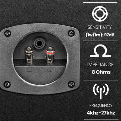 4 Way DJ Speaker System Full Range Audio 4 Horn Piezo Tweeters