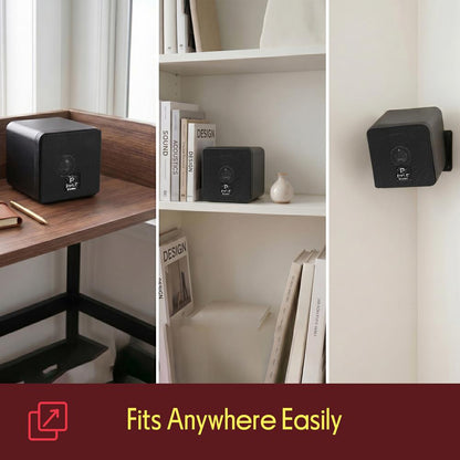 Mini Cube Bookshelf Speakers 100W 3 Paper Cone Driver Pair