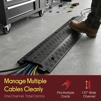 Cable Cover Ramp Safety Track 1-Ch.