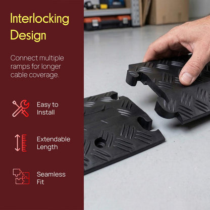 Cable Cover Ramp Safety Track 1-Ch.