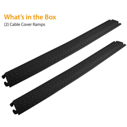 80 Double Ramp Cable Concealer - Heavy Duty Waterproof 11000 lbs Capacity