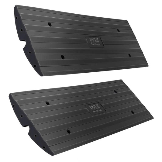 Driveway Curb Ramps 11000lb Capacity Heavy Duty Rubber 4ft 2pc Set