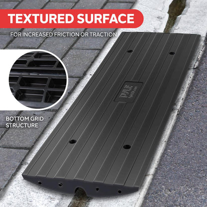 Driveway Curb Ramps 11000lb Capacity Heavy Duty Rubber 4ft 2pc Set
