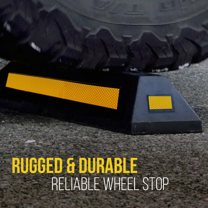 Garage Vehicle Stopper Parking Safety Heavy-Duty Rubber Yellow Strip