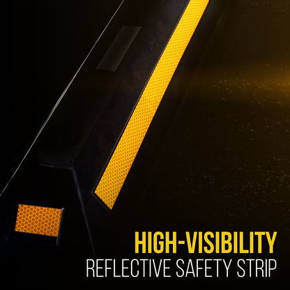 Garage Vehicle Stopper Parking Safety Heavy-Duty Rubber Yellow Strip