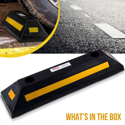Garage Vehicle Stopper Parking Safety Heavy-Duty Rubber Yellow Strip