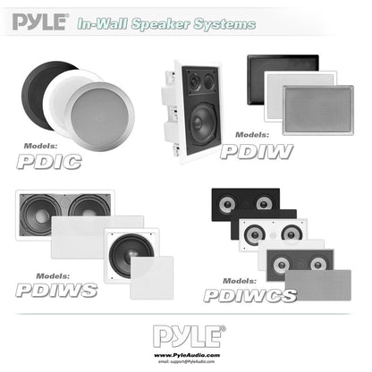 8 Ceiling Speakers Pair 300W Directable Tweeter Flush Mount White