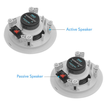 5.25 Bluetooth Ceiling/Wall Speakers 150W Flush Mount Poly Cone