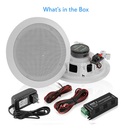 5.25 Bluetooth Ceiling/Wall Speakers 150W Flush Mount Poly Cone
