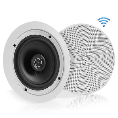 5.25 Bluetooth Ceiling/Wall Speakers 150W Flush Mount Poly Cone