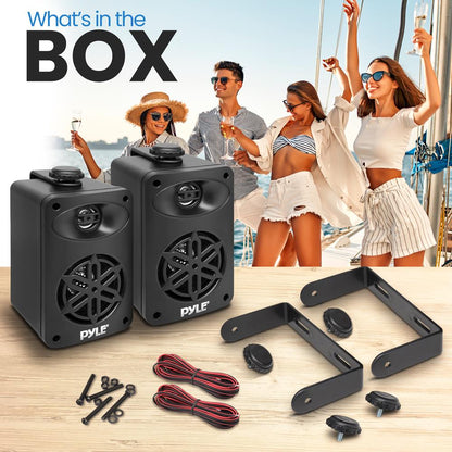 2-Way Indoor/Outdoor Speaker System-PDWR35BK
