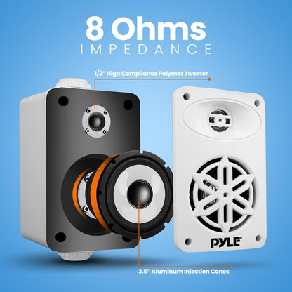 2-Way Indoor/Outdoor Speaker System-PDWR35WT