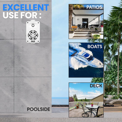 2-Way Indoor/Outdoor Speaker System-PDWR35WT