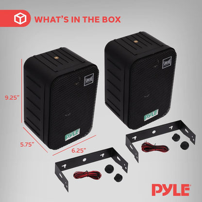 Waterproof Outdoor Speaker System 5.25 Woofer Heavy Duty Black