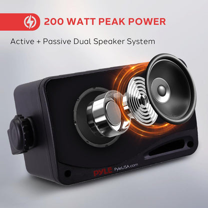 Outdoor Waterproof Bluetooth Speakers - 200W 3-Way System Weatherproof