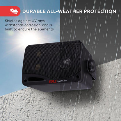 Outdoor Waterproof Bluetooth Speakers - 200W 3-Way System Weatherproof