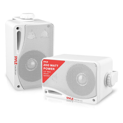 Outdoor Waterproof Bluetooth Speakers 200W 3-Way White