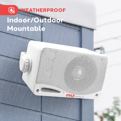 Outdoor Waterproof Bluetooth Speakers 200W 3-Way White