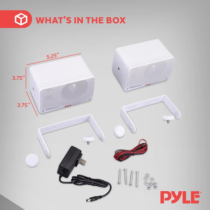 Outdoor Waterproof Bluetooth Speakers 200W 3-Way White