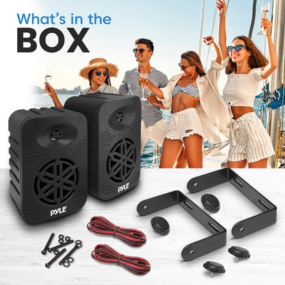 2-Way Indoor/Outdoor Speaker System-PDWR45BK