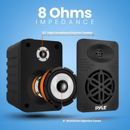2-Way Indoor/Outdoor Speaker System-PDWR45BK
