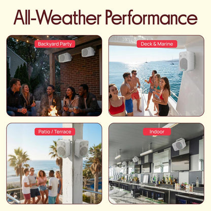 6.5 Indoor/Outdoor Wall Mount Speakers