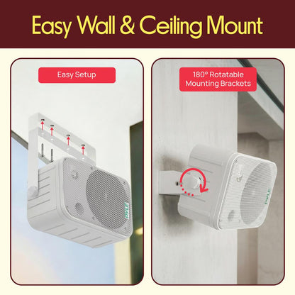 6.5 Indoor/Outdoor Wall Mount Speakers