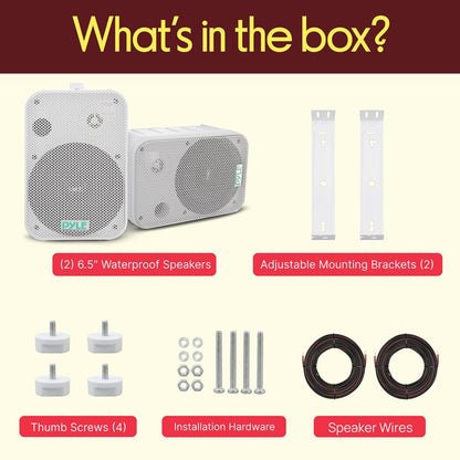 6.5 Indoor/Outdoor Wall Mount Speakers