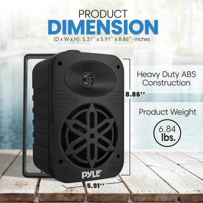 Indoor Outdoor Speakers 500W Waterproof 5.25 Polymer Tweeter