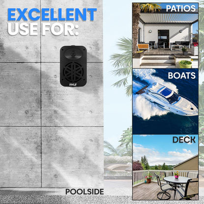 Indoor Outdoor Speakers 500W Waterproof 5.25 Polymer Tweeter