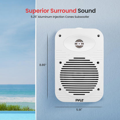 2-Way Indoor/Outdoor Speaker System-PDWR55WT