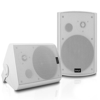 6.5 Waterproof Bluetooth Speakers Deep Bass White (2 Pack)