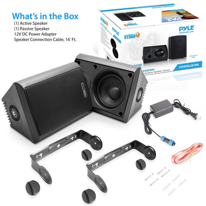 6.5 Waterproof Bluetooth Speakers - High Power Sound Easy Install Black