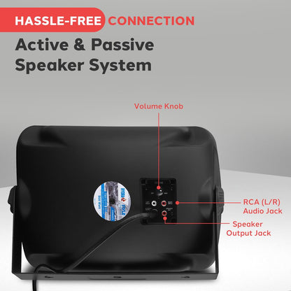 Outdoor Waterproof Bluetooth Speakers - Deep Bass 6.5 Pair Weatherproof