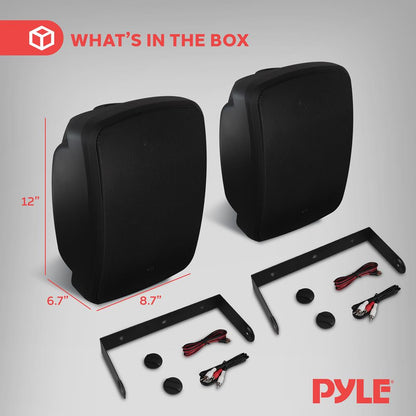 Outdoor Waterproof Bluetooth Speakers - Deep Bass 6.5 Pair Weatherproof