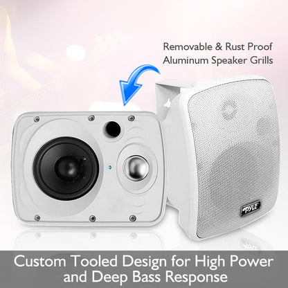 Outdoor Bluetooth Speaker System 800W Waterproof White