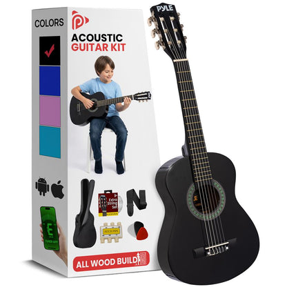 Beginners 6-String Acoustic Guitar Kit-PGAKT30BK
