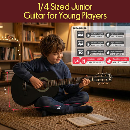 Beginners 6-String Acoustic Guitar Kit-PGAKT30BK