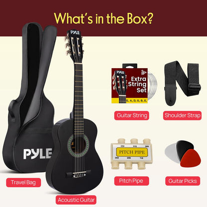 Beginners 6-String Acoustic Guitar Kit-PGAKT30BK