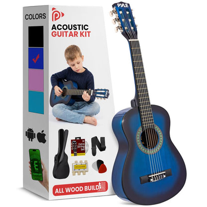 Beginners 6-String Acoustic Guitar Kit-PGAKT30BL