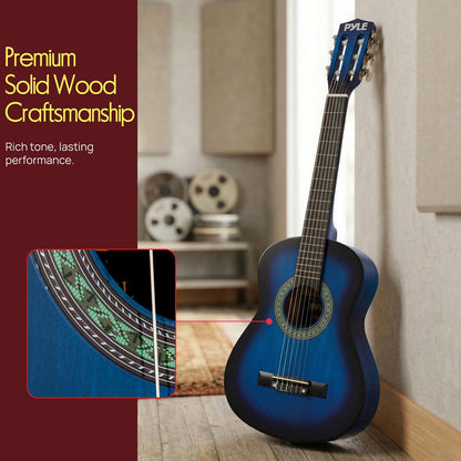 Beginners 6-String Acoustic Guitar Kit-PGAKT30BL