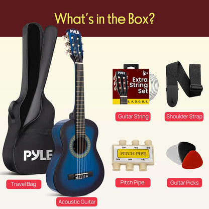 Beginners 6-String Acoustic Guitar Kit-PGAKT30BL