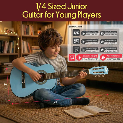 Beginners 6-String Acoustic Guitar Kit-PGAKT30LBL