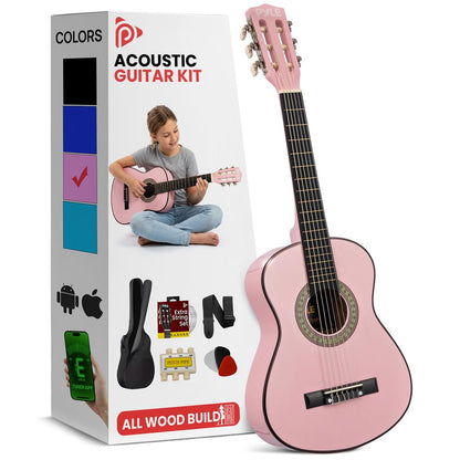 Beginners 6-String Acoustic Guitar Kit-PGAKT30PK