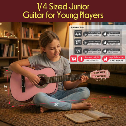 Beginners 6-String Acoustic Guitar Kit-PGAKT30PK