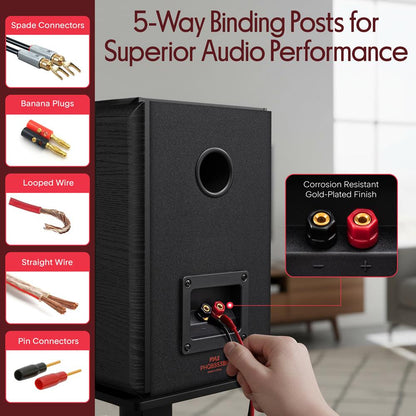 Bookshelf Speakers-PHQBS53BK